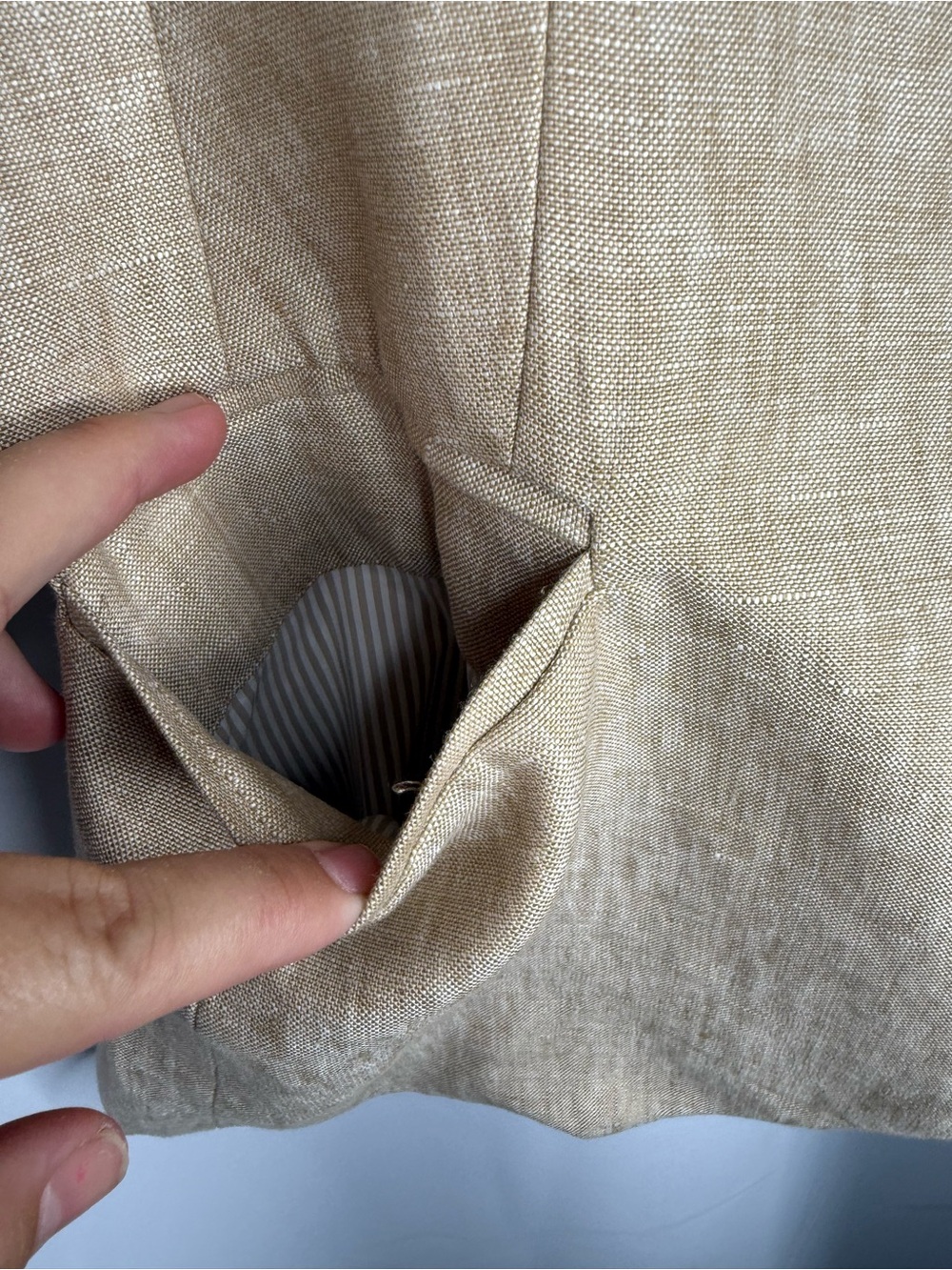 J.Crew Campbell blazer made from a linen blend.beige size 6 - Picture 4 of 12